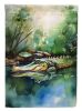 Alligator House Flag Large Porch Sleeve Pole Decorative Outside Yard Banner Artwork Wall Hanging, Polyester, House Size, Multicolor