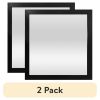 (2 pack) 16'' x 16'' Basic Black Mirror