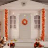 Fall Leaf Garland for Room Decor(12 Pack),Artificial Maple Leaves