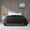 Lightweight Down Alternative Blanket with Satin Trim Black King