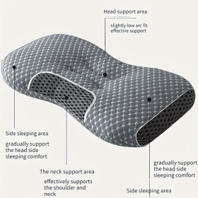 YBZ 3D Knitted Cotton Massage Pillow 1pack Or 2pack (Option: Gray-1pcs)
