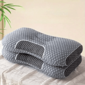 YBZ 3D Knitted Cotton Massage Pillow 1pack Or 2pack (Option: Gray-2pcs)