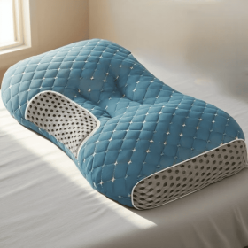 YBZ 3D Knitted Cotton Massage Pillow 1pack Or 2pack (Option: Blue-1pcs)