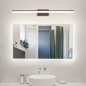 Modern LED Bathroom Vanity Light -39 Inch Sleek Black Metal Wall Light For Mirror, Dressing Room Or Sink Area (Color: Black)